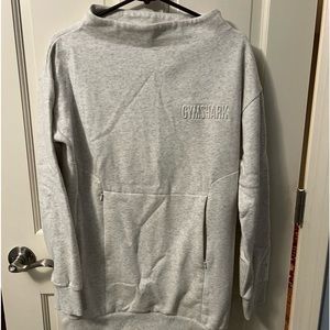 womens pullover sweatshirt by gymshark. size M